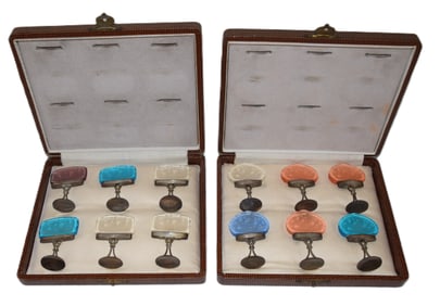 12 Sterling Name Place Holders