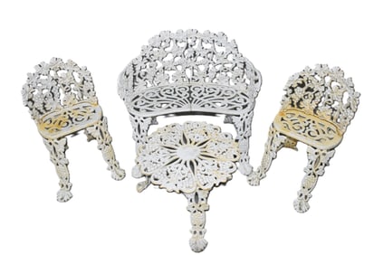 Heavy Cast Iron Garden Set