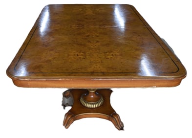 Burl Walnut Classical Conference Table