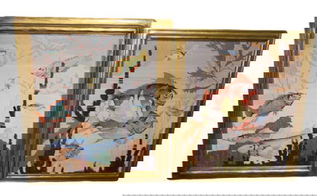 Pair of Lucille Mudgett Fish Oil Paintings