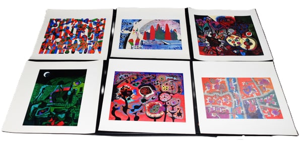 Six Alfred Pellan Abstract Prints