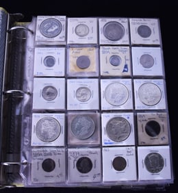 Coin Collection of Morgan Silver Dollars and Others