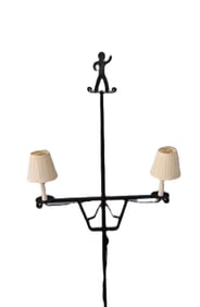Wrought Iron Floor Candelabra
