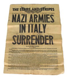 Stars And Strips " Nazi Armies In Italy Surrender"