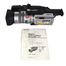 Sony DCR Video Camera And JVC Videomovie Camcorder