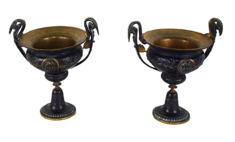 Pair  Of Bronze Greek revival Garnitures