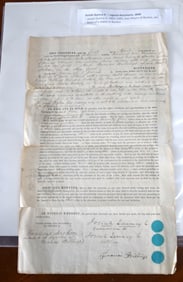 Josiah Quincy 1840 Document