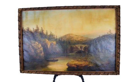 Oil Painting Of Balfour Lake