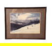 Churchill Ettinger Signed Ski scene Lithograph