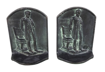 Pair Of Lincoln Bookends