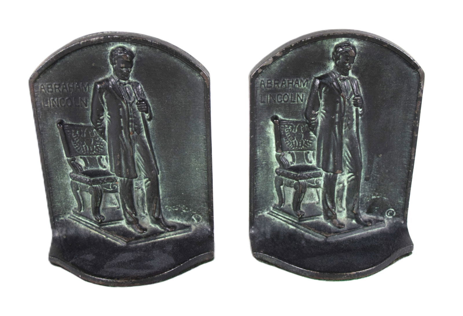 Pair Of Lincoln Bookends (1 of 2)