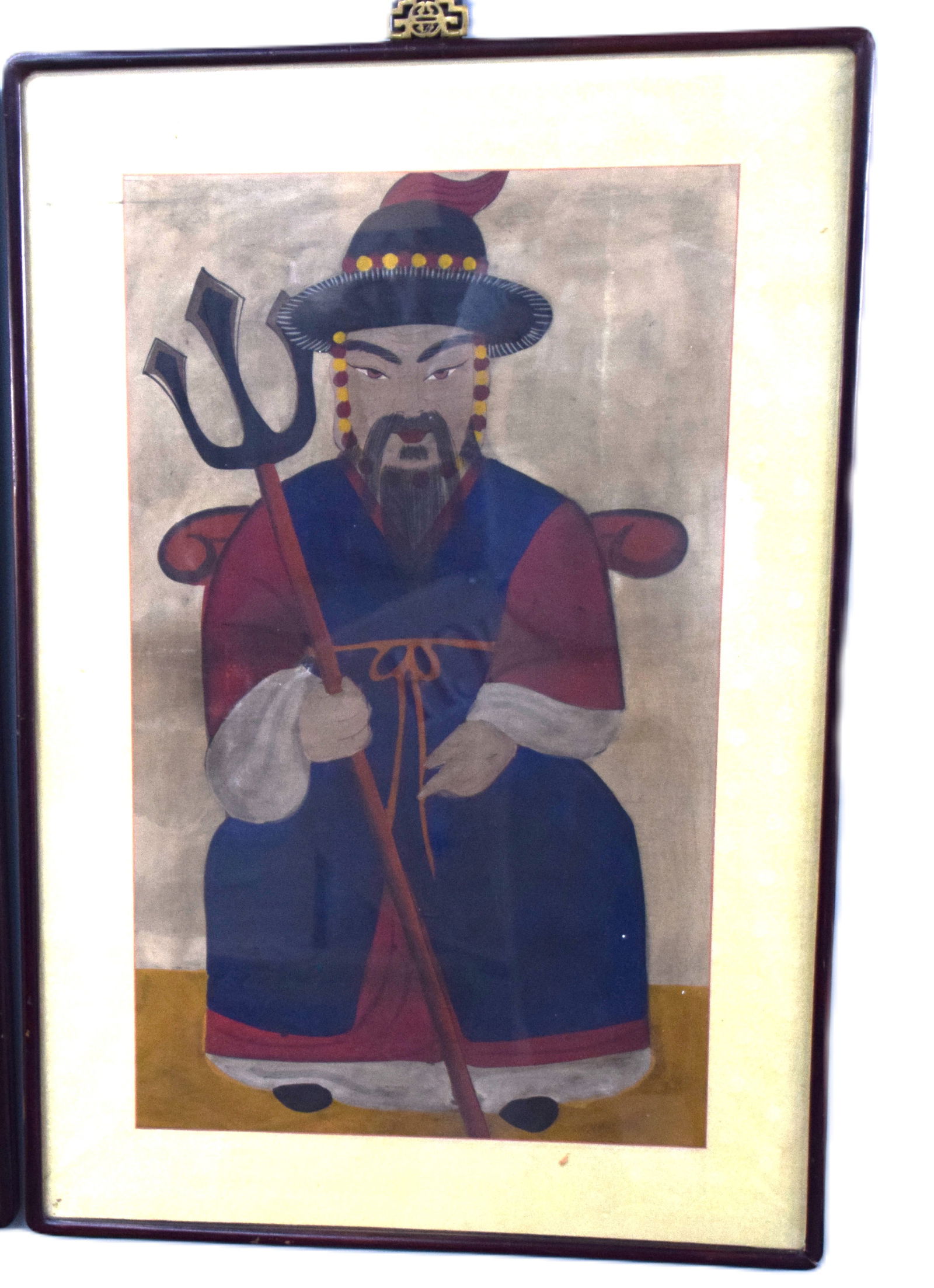 Pair of Chinese Ancestor Portraits (1 of 4)