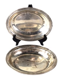 Pair Of Sterling Silver Dishes