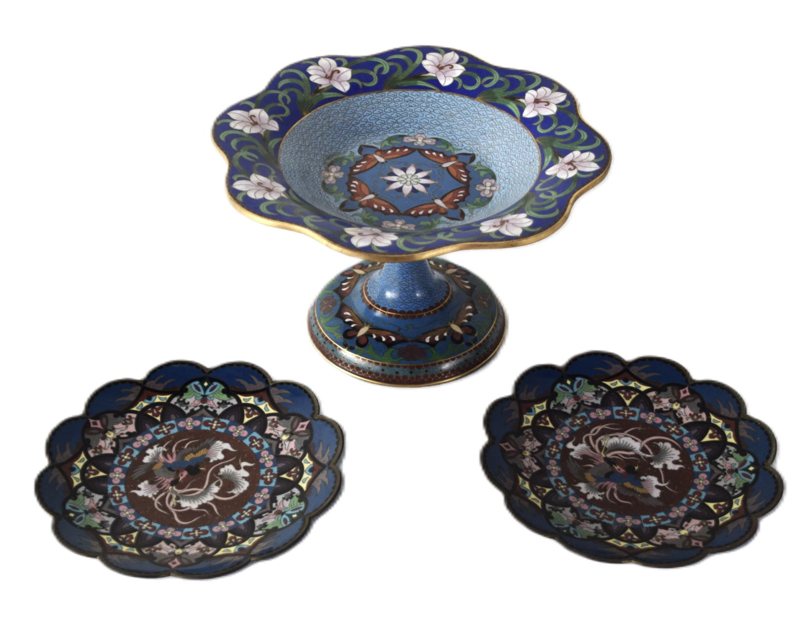 Three Piece Cloisonne Lot (1 of 5)