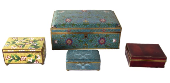 Four Piece Cloisonne Lot