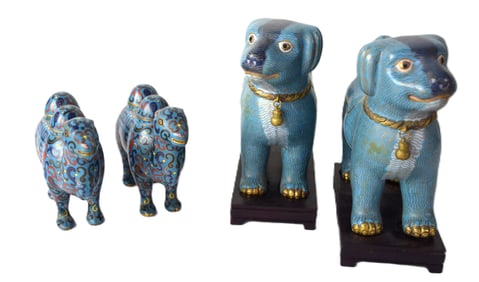 Four Piece Cloisonne Lot