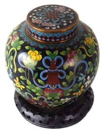 Cloisonne Tobacco Jar
