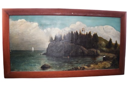 Darius Cobb Oil Painting of Owl's Head Maine