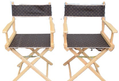 Pair of Louis Vuitton Director Chairs