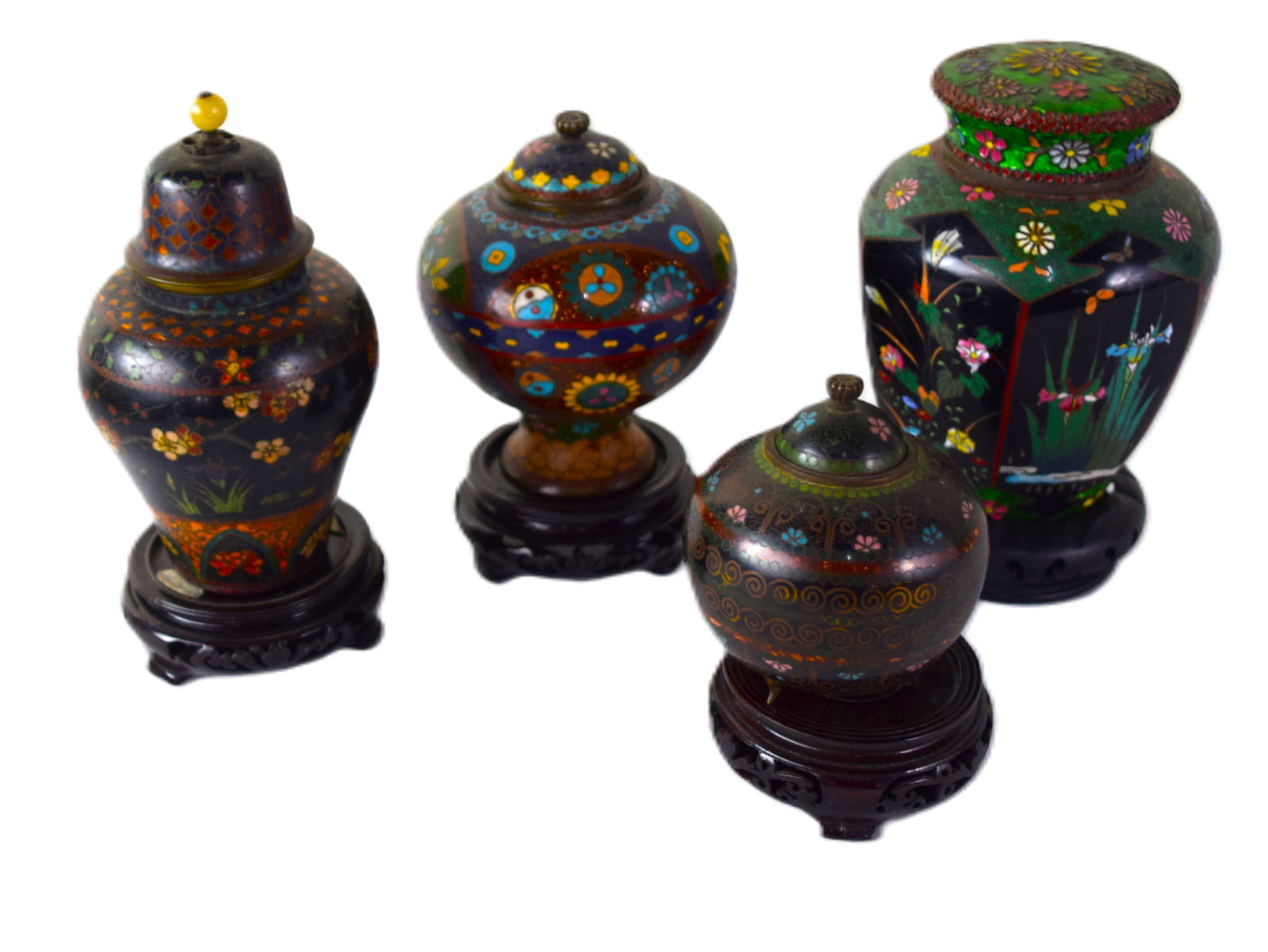 Four Piece Cloisonne Lot (1 of 4)