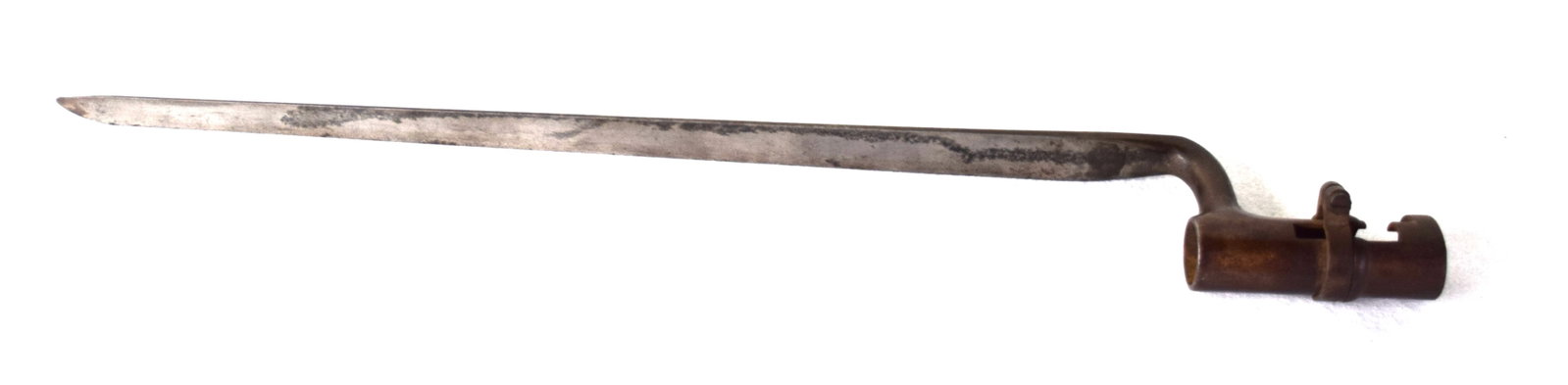 Civil War Bayonet: Civil War era 18" bayonet that fits .58 rifle muskets. Marked US.