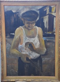 Large Oil Painting by Davino