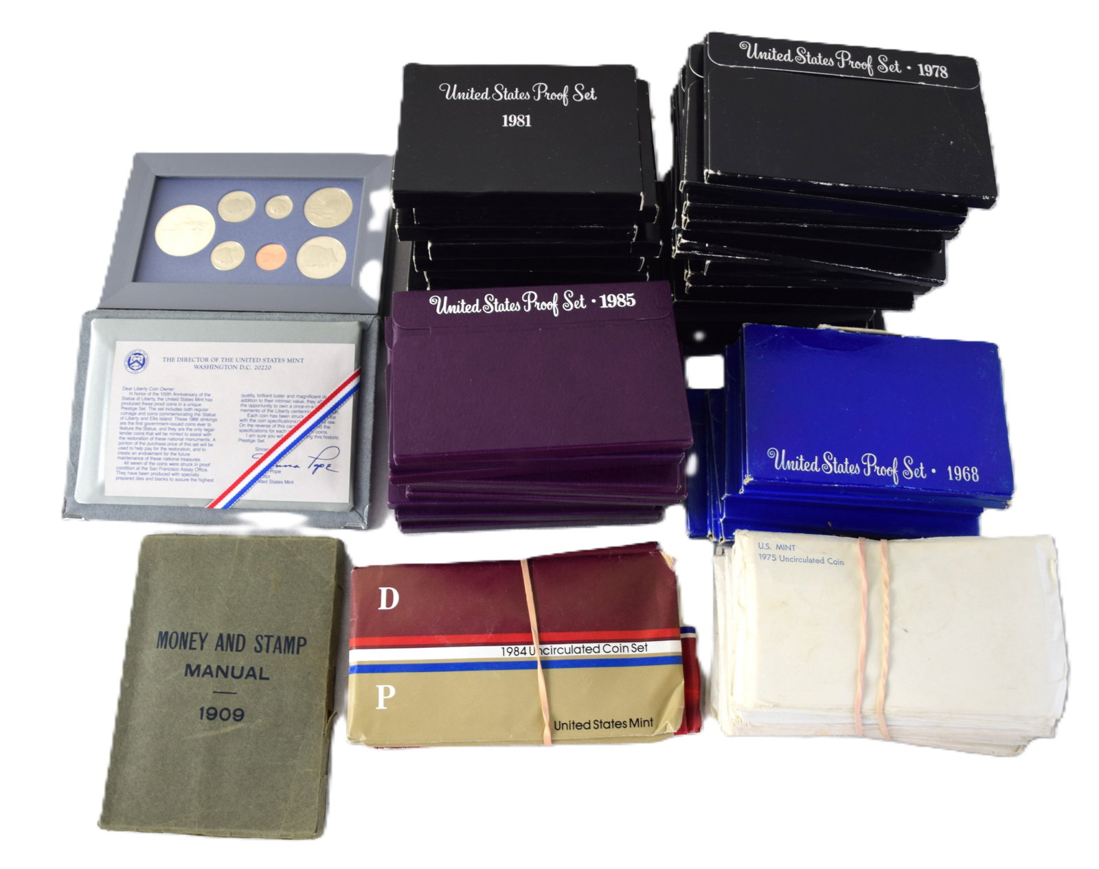 43 US Proof Sets And 16 US Mint Uncirculated Sets (1 of 3)