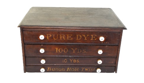 Victorian Walnut Spool Cabinet