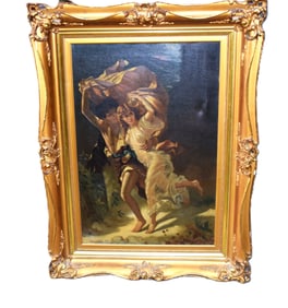 Canvas Print Of Young Boy And Girl
