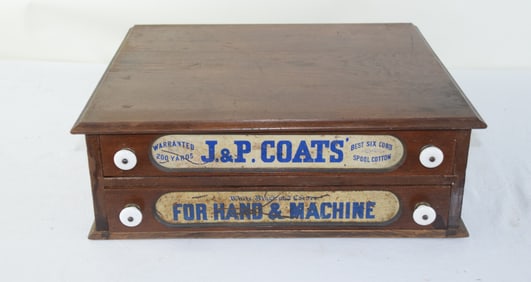 JP Coats Spool Cabinet With Tools