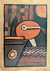 Paul Klee Oil painting on cardboard