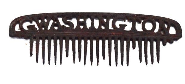 George Washington Federal Period Iron Comb