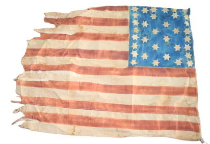Handmade 34 Star and 24 Star American Flag