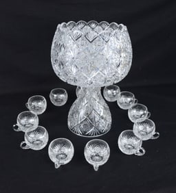 Pepi Herrmann One Of A Kind Punch Bowl With Cups