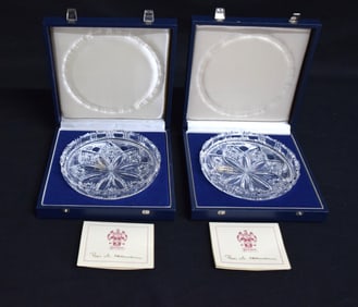 Pair Of Pepi Herrmann Lotus Plates