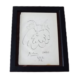 Picasso Drawing-To be withdrawn for further authentication