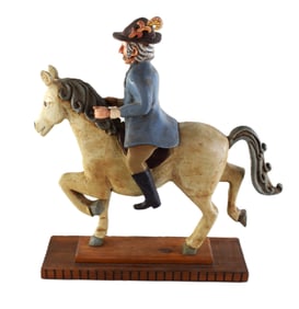 Folk Art Horse And Rider