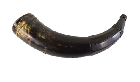 Carved Powder Horn
