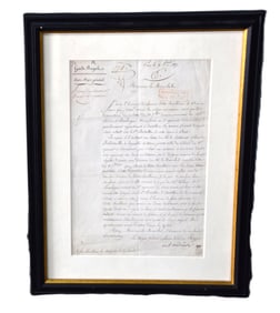 1817 Letter by Marshall of France Nicholas Oudinet