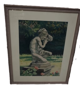 Charles Pont Watercolor Painting