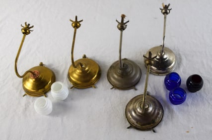Five Antique Night Lamps