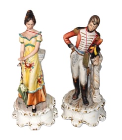 Two Capodimonte Figurines