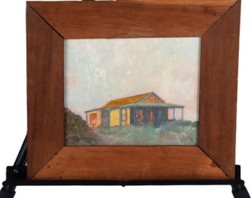 Oil On Board Painting