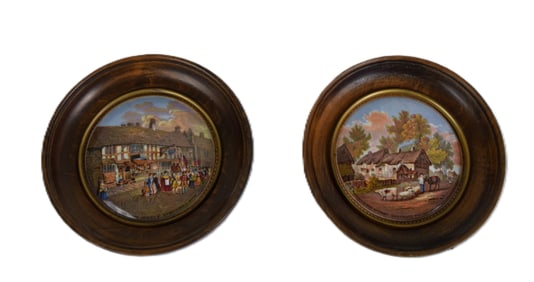 Two Framed Pratt Lids