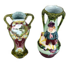 Two Majolica Vases