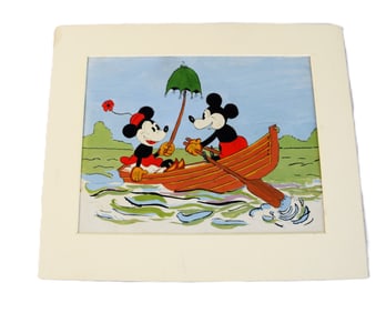 Minnie and Mikey Mouse Oil Painting By Davis