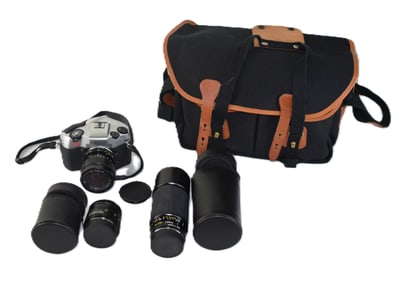 Leica Camera With Three Lenses