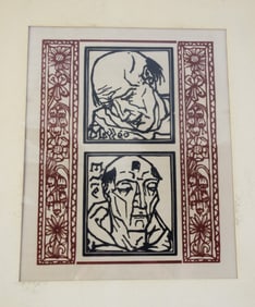 Emile Bernard Woodcut