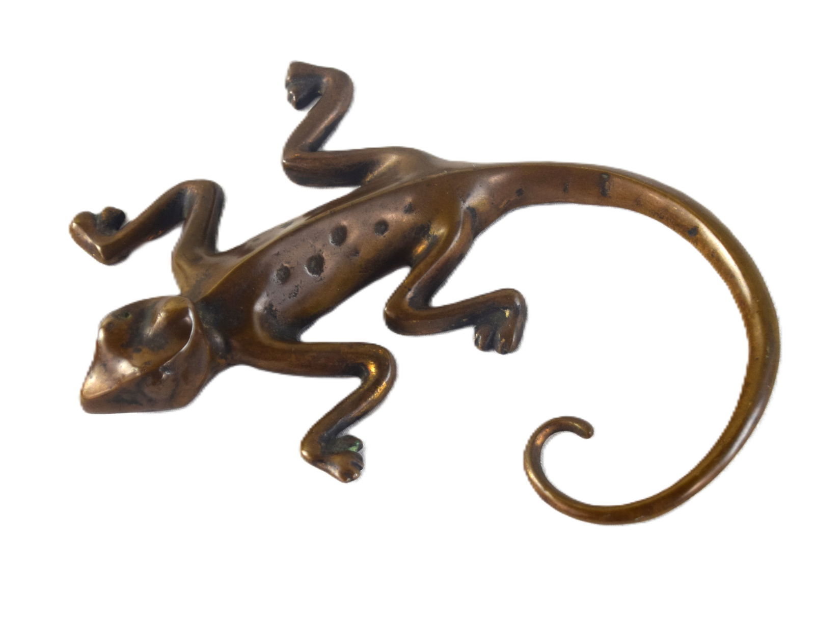 Bronze Chameleon Doorstop: Bronze Chameleon doorstop used as a promotion for Sherwin Williams paints. Dimensions: 8.5" L