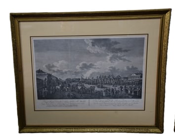 1799 Russian Engraving Of Moscow